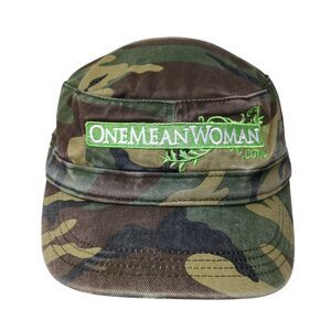 One Mean Woman.com Cadet Army Cap Camouflage One Size Adjustable District Cotton